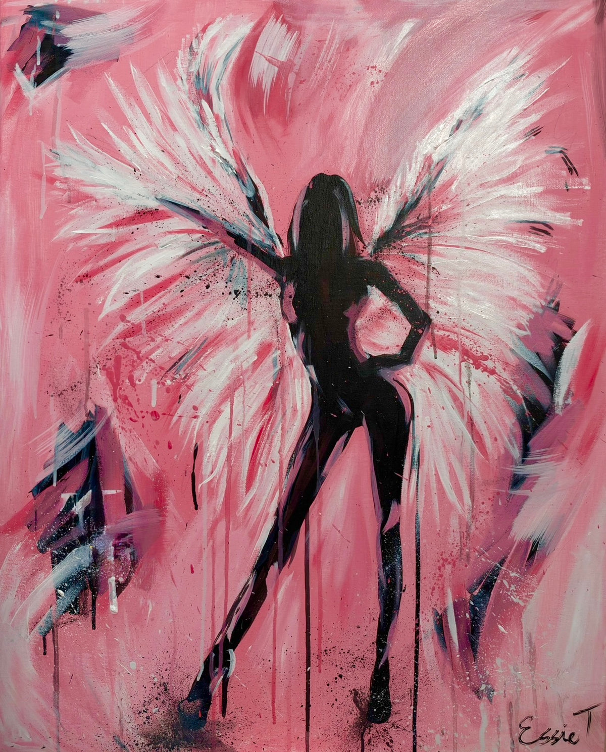 The Angel - Personalised original Canvas